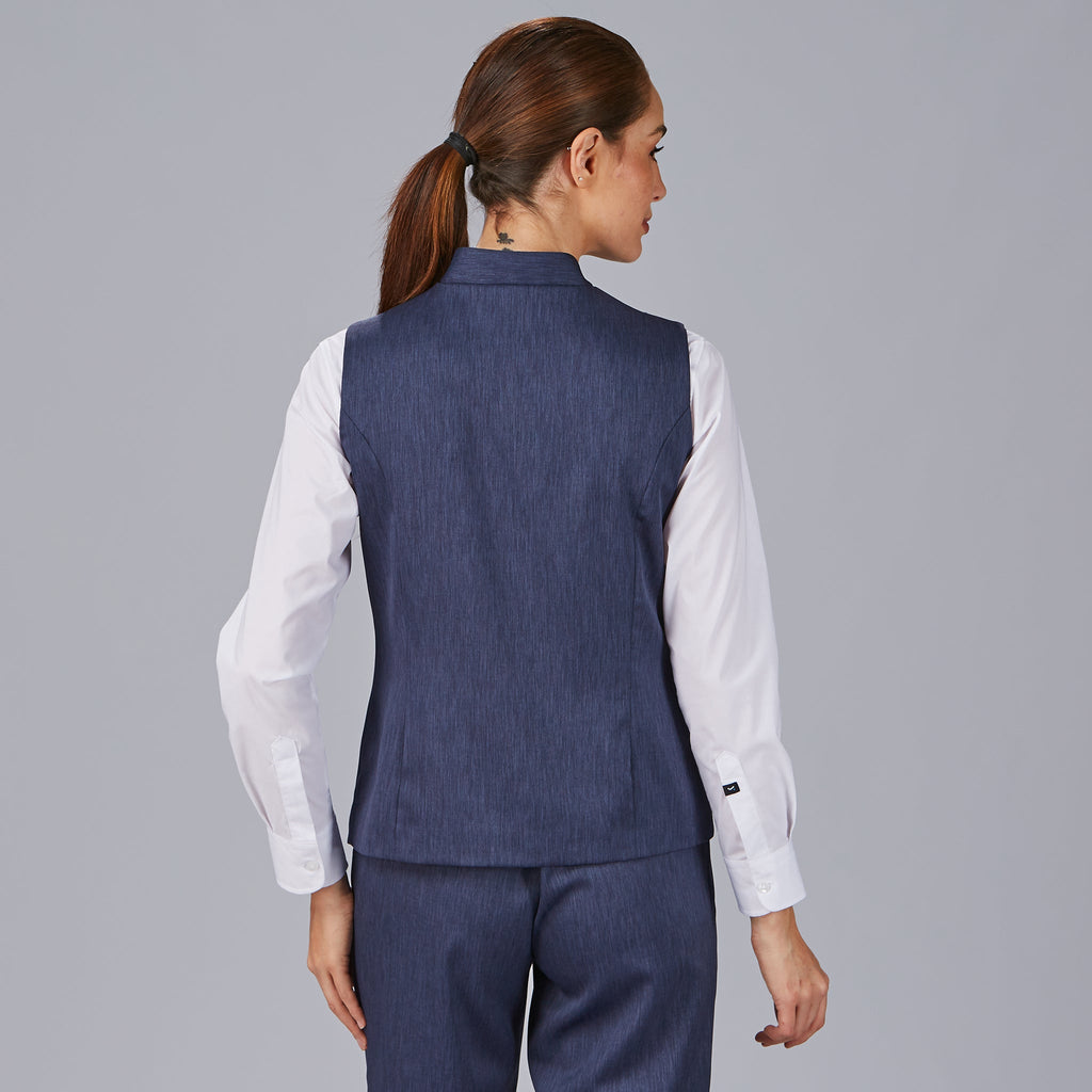 CHALECO MUJER CUELLO MAO LUJAN