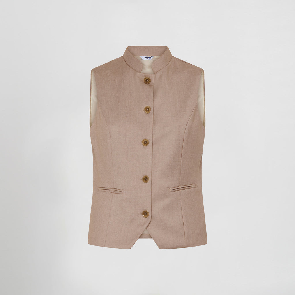CHALECO MUJER CUELLO MAO LUJAN