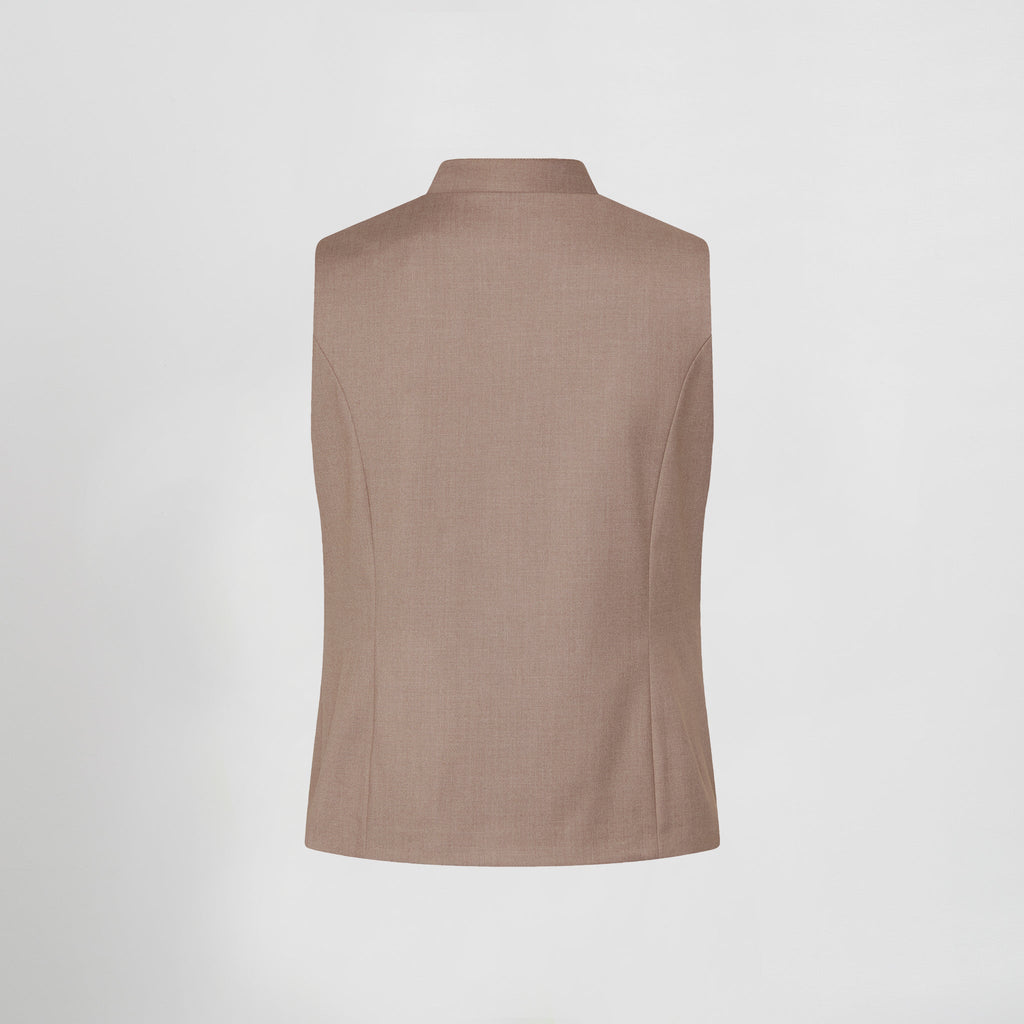 CHALECO MUJER CUELLO MAO LUJAN