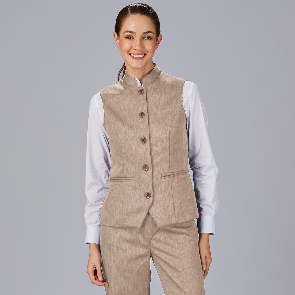 CHALECO MUJER CUELLO MAO LUJAN