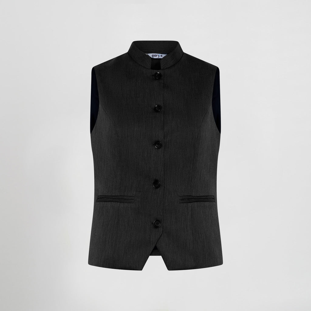 CHALECO MUJER CUELLO MAO CARRASCO