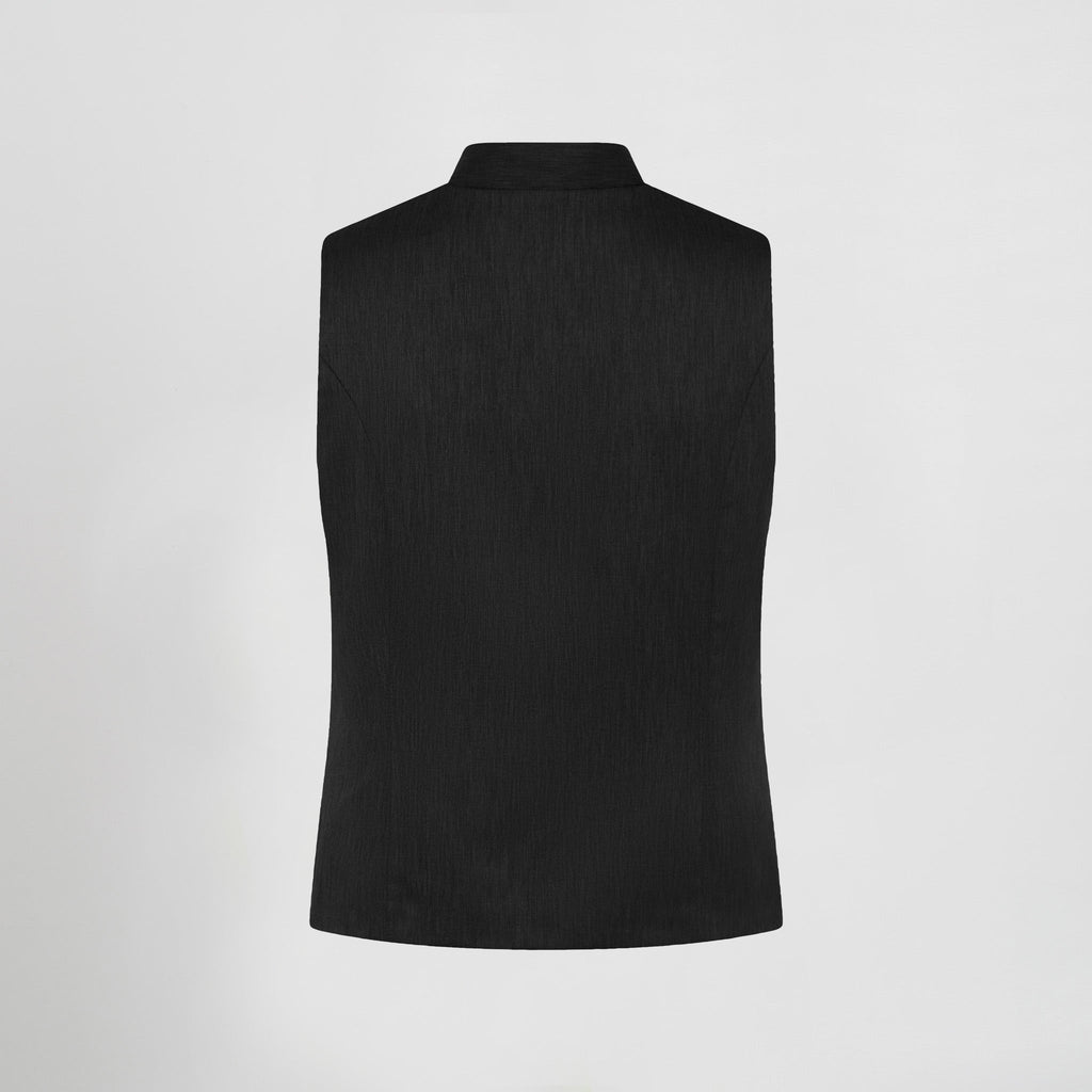 CHALECO MUJER CUELLO MAO CARRASCO