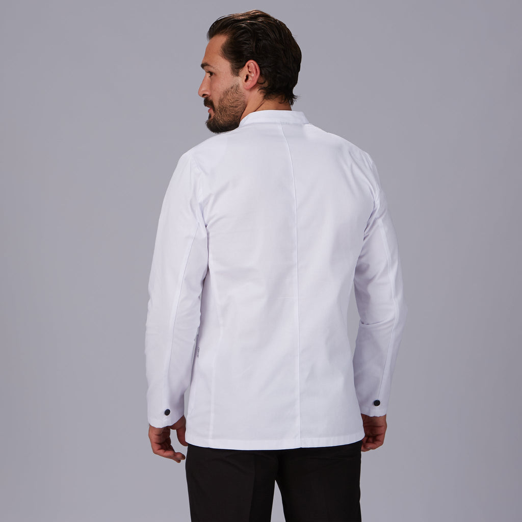 CHAQUETA HOMBRE CUELLO MAO BLANCA