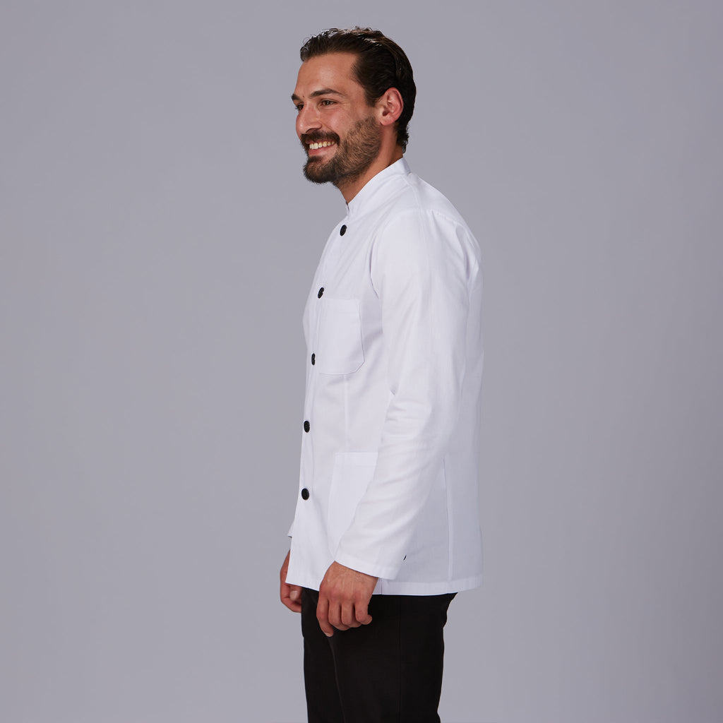 CHAQUETA HOMBRE CUELLO MAO BLANCA