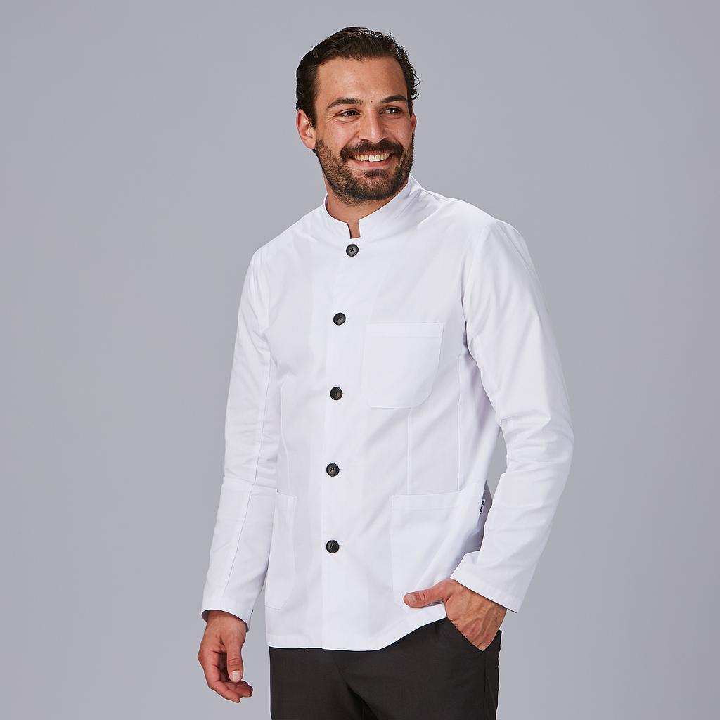 CHAQUETA HOMBRE CUELLO MAO BLANCA