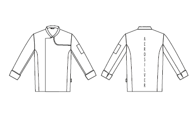CHAQUETA COCINA HOMBRE OTERO TEJIDO RECICLADO Y ORGANICO KLOPMAN