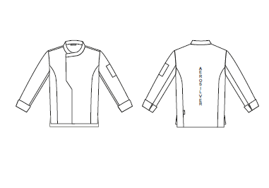CHAQUETA COCINA UNISEX HARO TEJIDO RECICLADO Y ORGANICO KLOPMAN