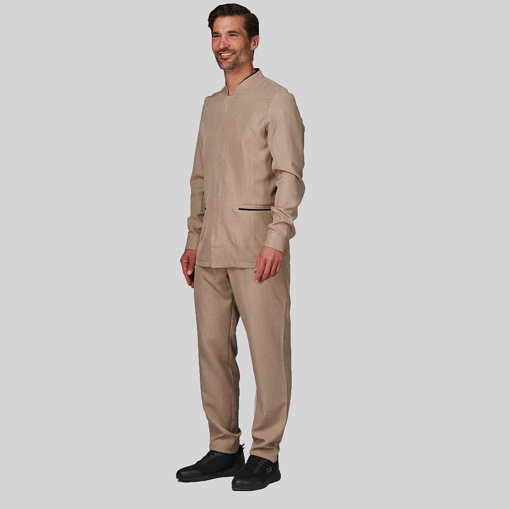 PANTALON HOMBRE TEJIDO RECICLADO ARENA