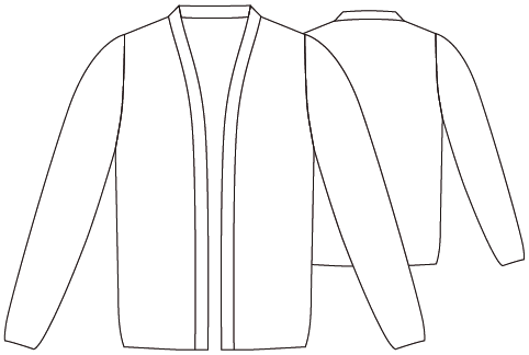 CARDIGAN MUJER SIN BOTONES