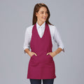 DELANTAL BISTRO ESCOTE PICO BOLSILLO CENTRO 80X65 CM