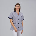 BATA MUJER CORTA VICHY M/C COMBINADA