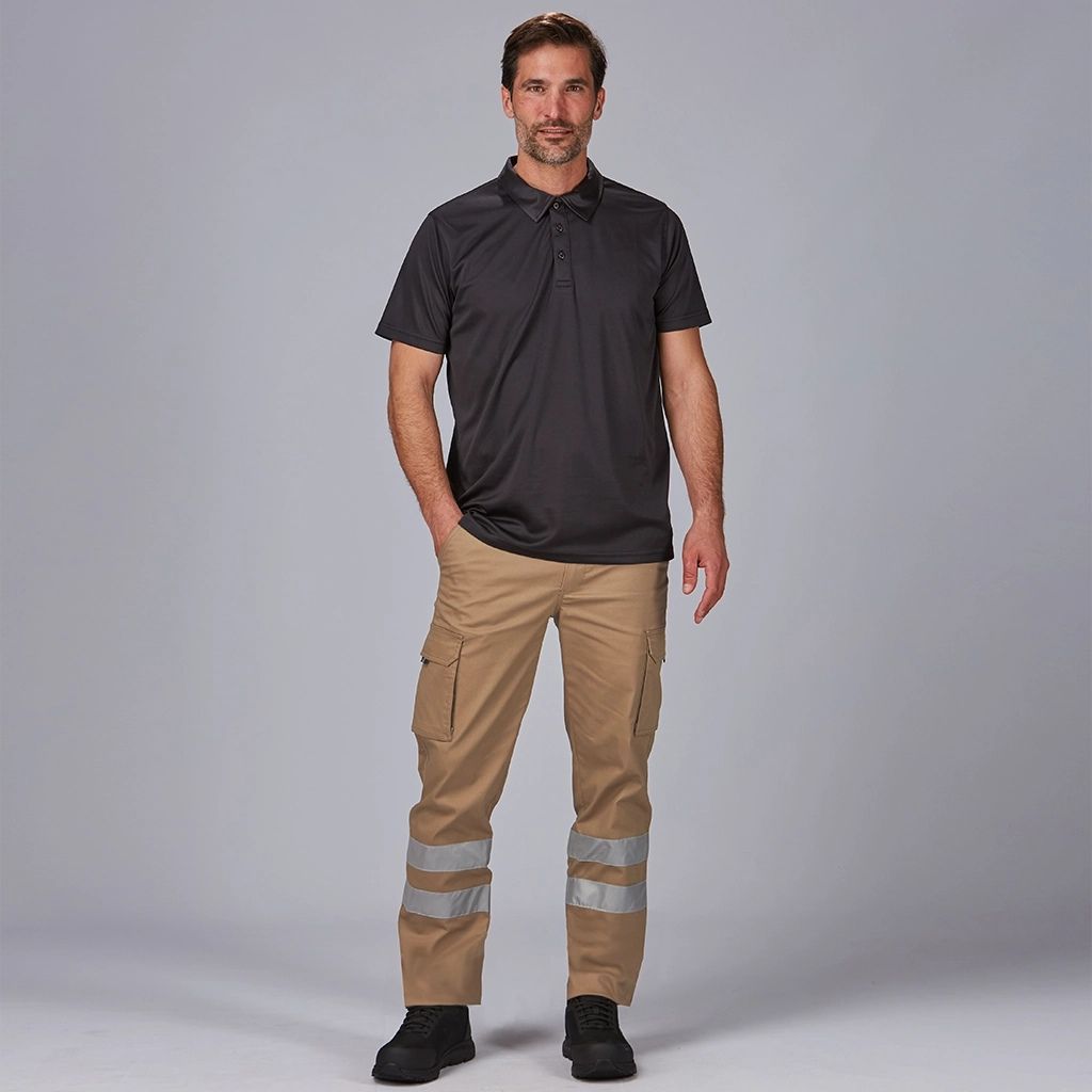 PANTALON UNISEX MULTIBOLSILLOS ELASTICO GAMO 2 BANDAS REFLECTANTES